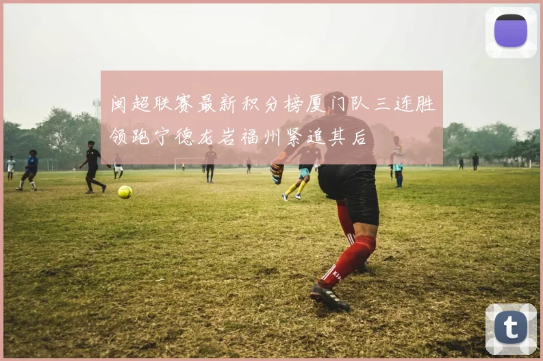 闽超联赛最新积分榜厦门队三连胜领跑宁德龙岩福州紧追其后